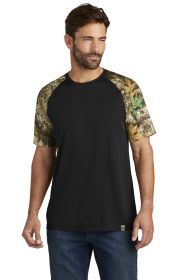 Russell Outdoors™ Realtree® Colorblock Performance Tee RU151 (Color: Black/ Realtree Edge, size: XS)