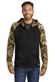Russell Outdoors™ Realtree® Performance Colorblock Full-Zip Hoodie RU452 (Color: Black/ Realtree Edge, size: XS)