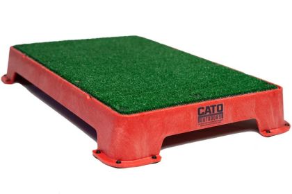Cato Board Dog Training Platform (Surface Material: Turf, Color: Red)