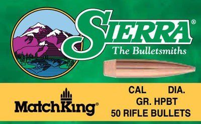 Sierra Bullets .30 Cal .308 (Option: 155Gr Hp-Bt Match 100Ct)