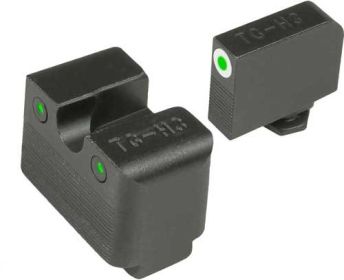 Truglo Sight Set For Glock Hi (Option: Mos Tritium Pro Whte W/U-Notch)