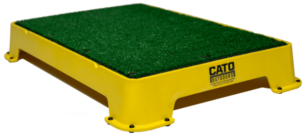Cato Board Dog Training Platform (Surface Material: Turf, Color: Yellow)