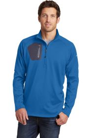 Eddie Bauer® 1/2-Zip Performance Fleece. EB234 (Color: Ascent Blue, size: S)