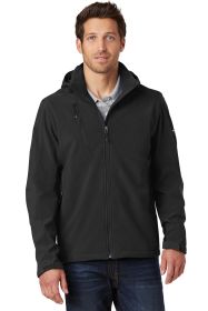 Eddie Bauer® Hooded Soft Shell Parka. EB536 (Color: Black, size: S)