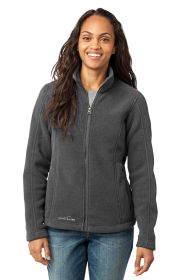 Eddie Bauer® - Ladies Full-Zip Fleece Jacket. EB201 (Color: Grey Steel, size: S)