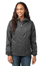Eddie Bauer® - Ladies Packable Wind Jacket. EB501 (Color: Grey Steel, size: S)