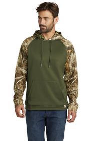 Russell Outdoors™ Realtree® Performance Colorblock Pullover Hoodie RU451 (Color: Olive Drab Green/ Realtree Edge, size: S)