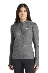 Nike Ladies Dri-FIT Element 1/2-Zip Top NKDH4951 (Color: Black Heather, size: M)