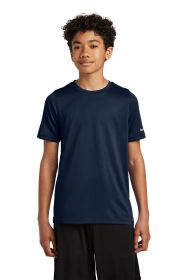 Nike Youth Swoosh Sleeve rLegend Tee NKDX8787 (Color: College Navy, size: S)