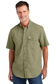Carhartt Force® Solid Short Sleeve Shirt CT105292 (Color: Burnt Olive, size: M)