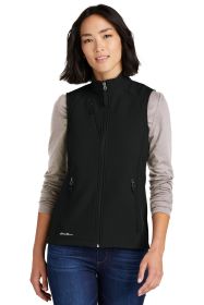 Eddie Bauer® Ladies Stretch Soft Shell Vest EB547 (Color: Deep Black, size: S)