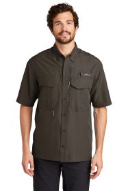 Eddie Bauer® - Short Sleeve Performance Fishing Shirt. EB602 (Color: Boulder, size: S)