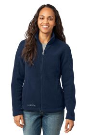 Eddie Bauer® - Ladies Full-Zip Fleece Jacket. EB201 (Color: River Blue Navy, size: 4XL)