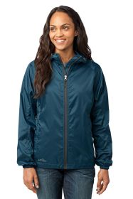 Eddie Bauer® - Ladies Packable Wind Jacket. EB501 (Color: Adriatic Blue, size: 4XL)