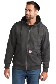 Carhartt® Midweight Thermal-Lined Full-Zip Sweatshirt CT104078 (Color: Carbon Heather, size: 2XL)
