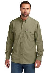 Carhartt Force® Solid Long Sleeve Shirt CT105291 (Color: Burnt Olive, size: 4XL)