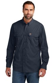 Carhartt Force® Solid Long Sleeve Shirt CT105291 (Color: Navy, size: 2XL)