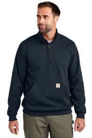 Carhartt® Midweight 1/4-Zip Mock Neck Sweatshirt CT105294 (Color: New Navy, size: 2XL)