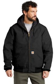 Carhartt ® Quilted-Flannel-Lined Duck Active Jac. CTSJ140 (Color: Black, size: XL)