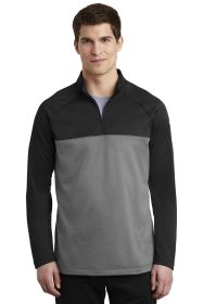 Nike Therma-FIT 1/2-Zip Fleece. NKAH6254 (Color: Black/ Dark Grey Heather, size: 4XL)