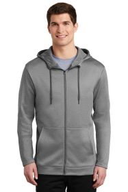 Nike Therma-FIT Full-Zip Fleece Hoodie. NKAH6259 (Color: Dark Grey Heather, size: L)