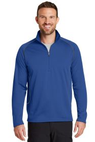 Eddie Bauer® Smooth Fleece 1/2-Zip. EB236 (Color: Cobalt Blue, size: L)