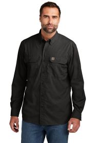 Carhartt Force® Solid Long Sleeve Shirt CT105291 (Color: Black, size: XL)