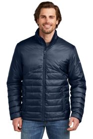 Eddie Bauer® Quilted Jacket EB510 (Color: River Blue Navy, size: L)